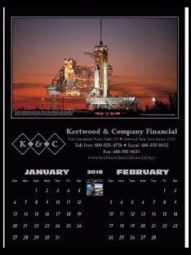 Promotional Calendar 2 month with Cape Canaveral Picture
